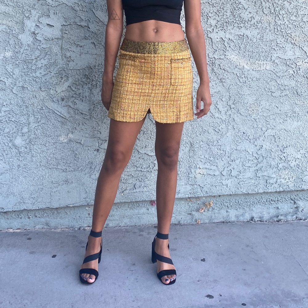 Yellow Chanel Skirt